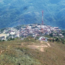 Coroico from the ascent to the Cerro Uchumachi